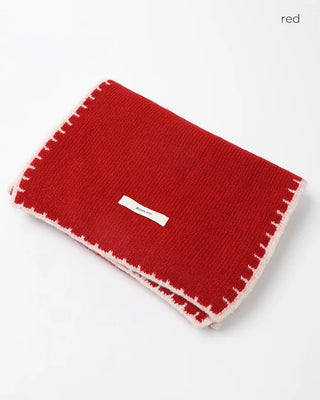 Stitched two-tone scarf