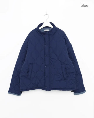 Wave quilted jacket