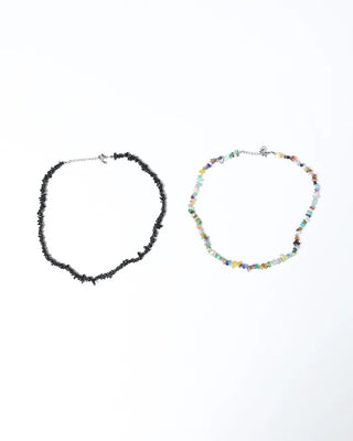 Colored bead necklace