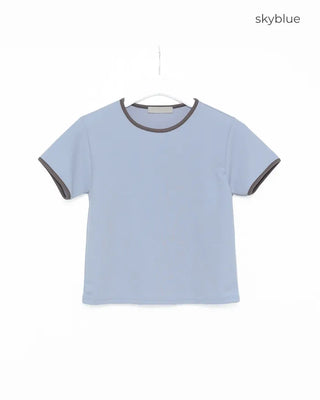 Two-tone block ringer T-shirt
