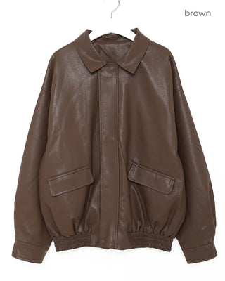 Colored leather jacket