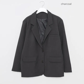 Loose-fit blazer jacket