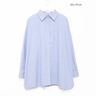 (Unisex) Basic Stripe Overshirt