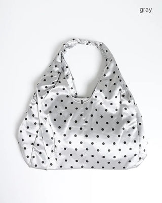 Polka Dot Nylon Tote Bag