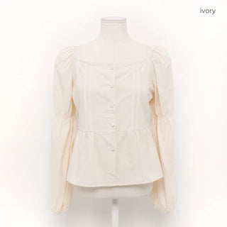 Square neck blouse