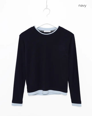 Two-tone round t-shirt