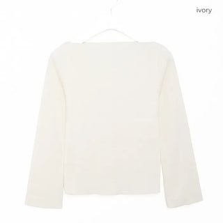 Boat neck knit