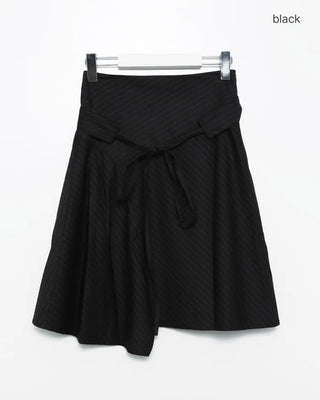 Striped midi skirt