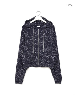 Flower Zip Hoodie
