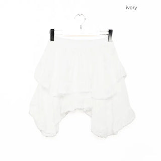 Asymmetrical mini skirt