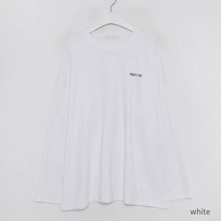 Vegetable print long-sleeved T-shirt
