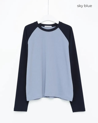 Waffle Raglan Long-Sleeve T-Shirt