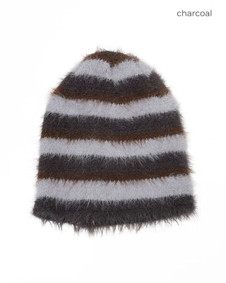 Two-tone striped knit hat