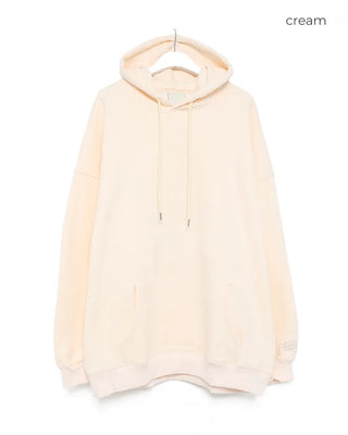 Fleece-lined colored hoodie