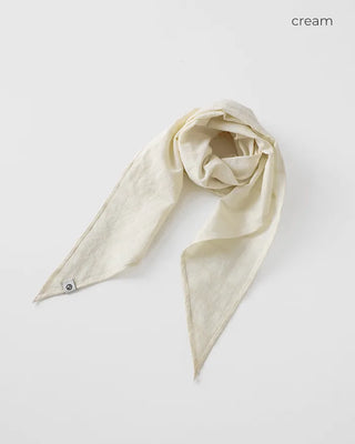 [8th Re-release] (ORIGINAL) Lined Cotton Scarf (cream)