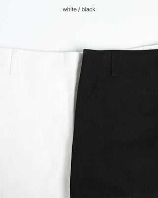 Low-waisted mini skirt