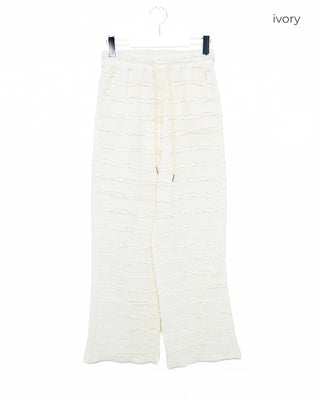 Lace detail pants