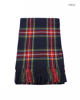 Checkered fringe muffler