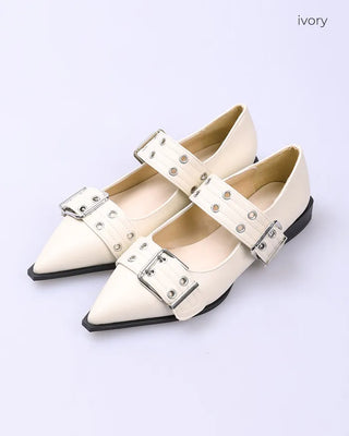 Studded buckle Mary Jane