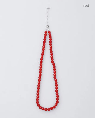 6mm Red Bead Necklace