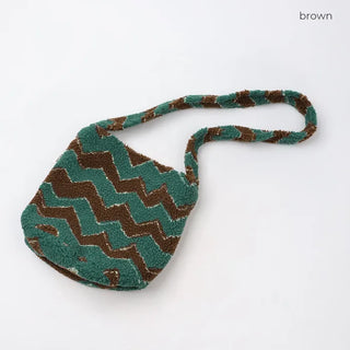 Pattern Point Boa Shoulder Bag