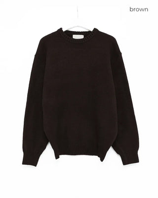 (Unisex) Round Wool Knit