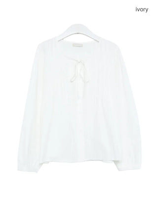 Frilled ribbon blouse