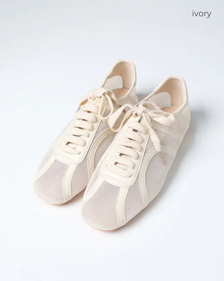 Mesh lace-up sneakers