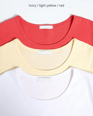 Basic round neck T-shirt