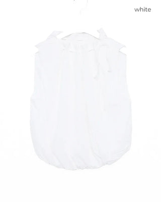 Neck shirring blouse