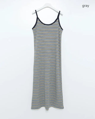 Triple Border Camisole Maxi Dress