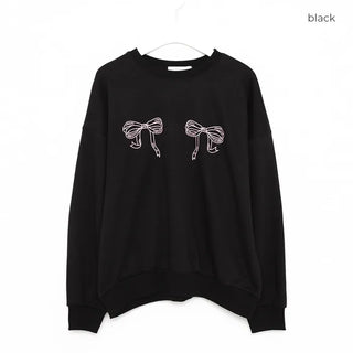 Oversized Two-Ribbon Sweatshirt