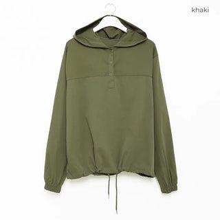 (Unisex) Front Button Anorak Parka