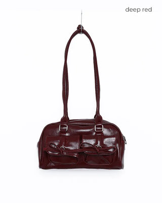 Ribbon Two-Pocket Shoulder Bag
