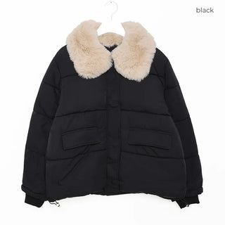 Fur Collar Padded Jumper