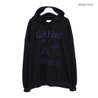 DARKNESS Print Hooded Sweatshirt