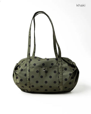 Polka Dot Nylon Shoulder Bag