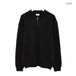 (Unisex) Minimalist Half-Zip Knit