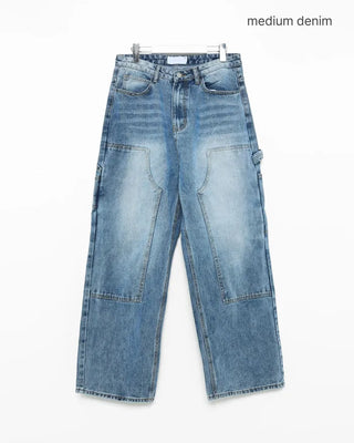 Double knee carpenter denim pants