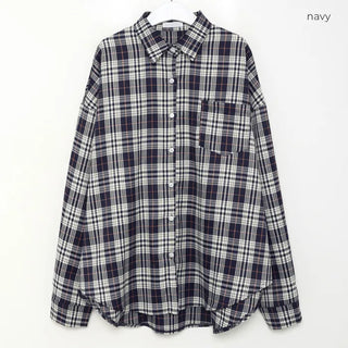 Oversized check shirt