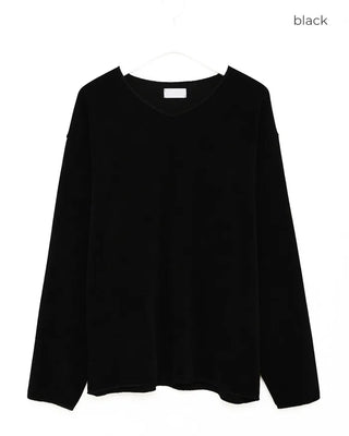 Brick V-neck knit