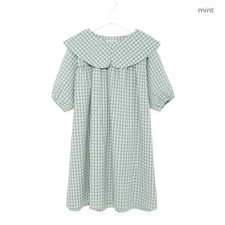 Color checkered mini dress
