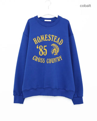 Lettering print sweatshirt