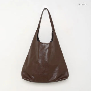 Faux leather tote bag