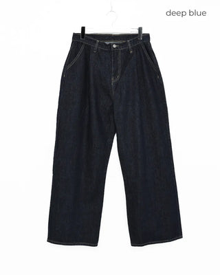 Pintuck Wide Denim Pants