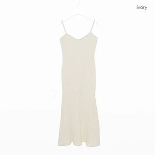 Cable knit long dress