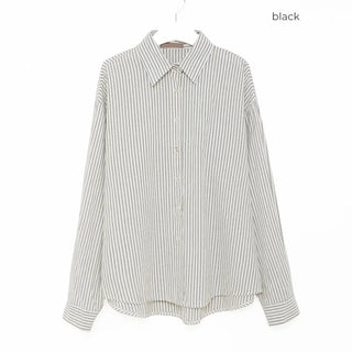 Modern striped long-sleeved shirt
