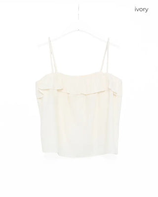 Frill wrap camisole