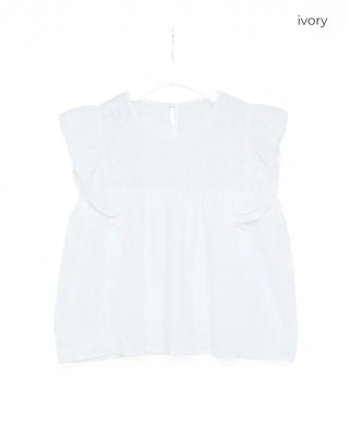 Frilled Punching Wing Blouse