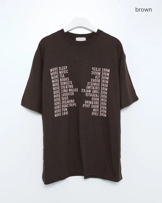 Arch Lettering Loose Half T-Shirt